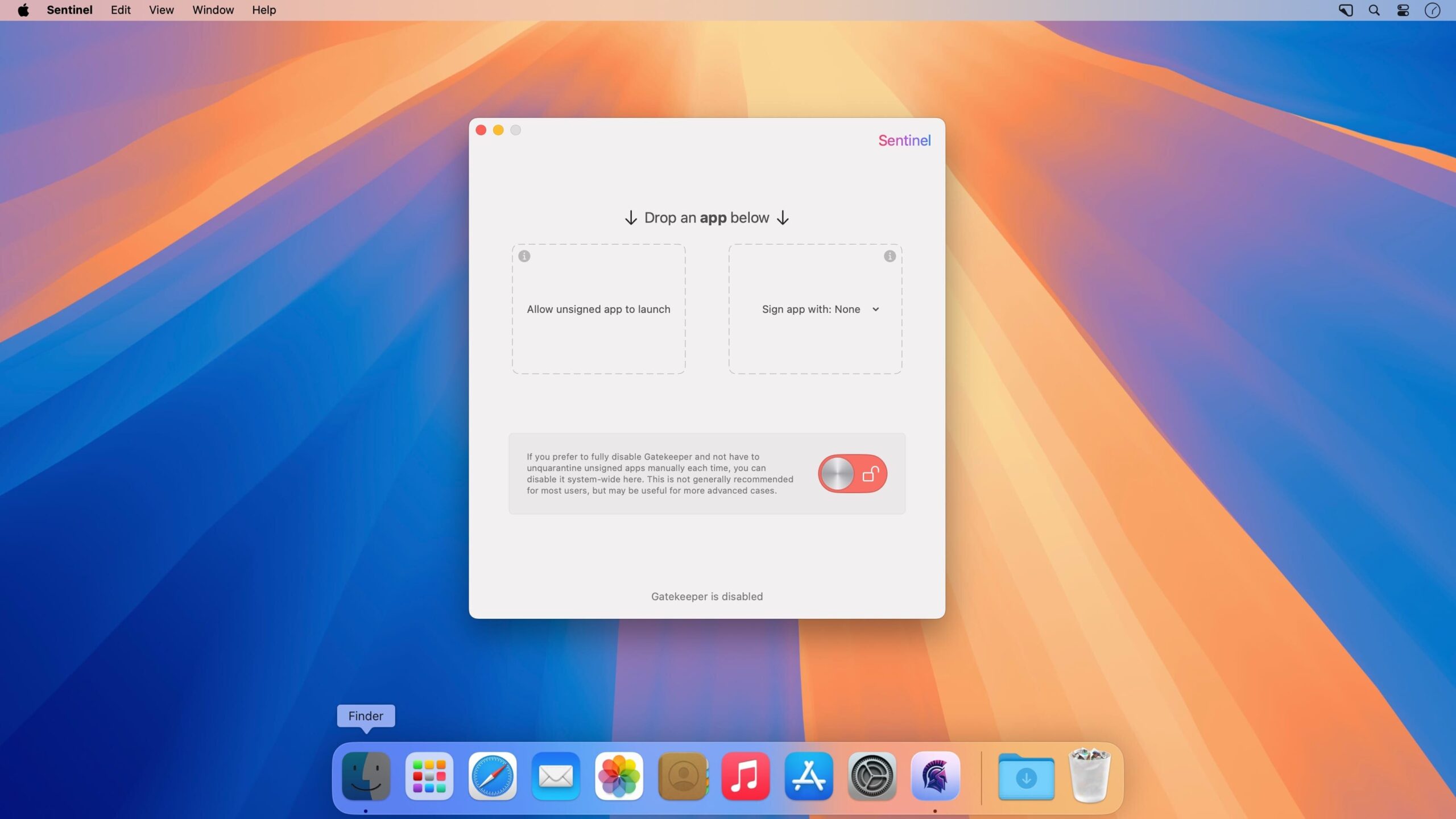 Sentinel cracked for MacOs download