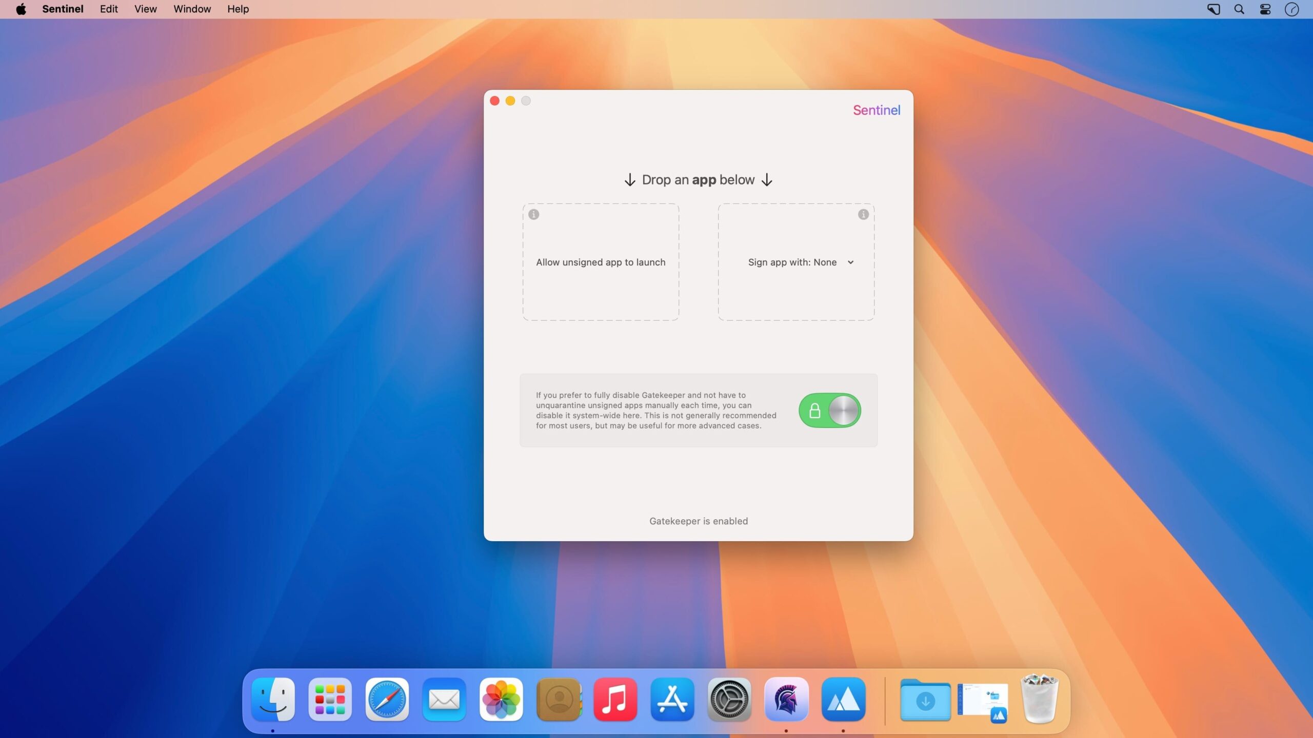 Sentinel cracked for MacOs download